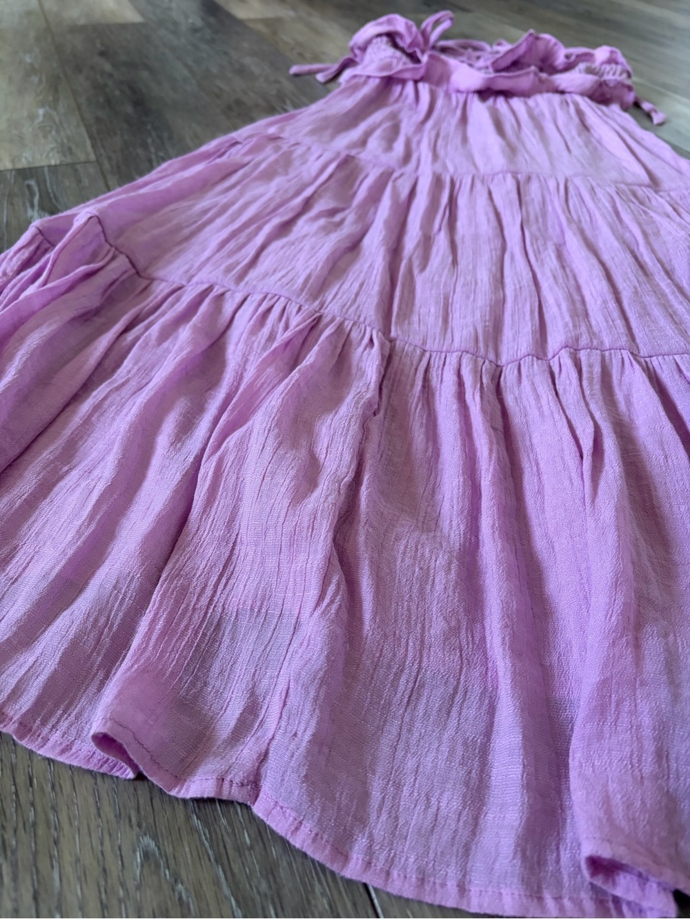 Altar’d State Lavender Tiered Tie-Strap Maxi Dress - Picture 3 of 8